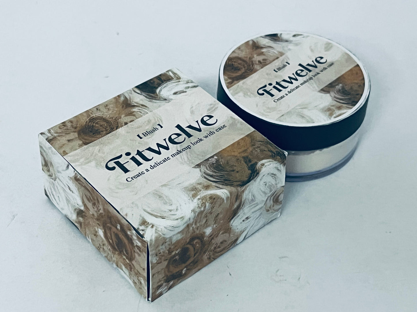Fitwelve Pressed face powder Loose face powder Drying Powder Setting Powder, Soft Finishing Powder - Lightweight Oil Control, Long Lasting,  (Natural, Normal)