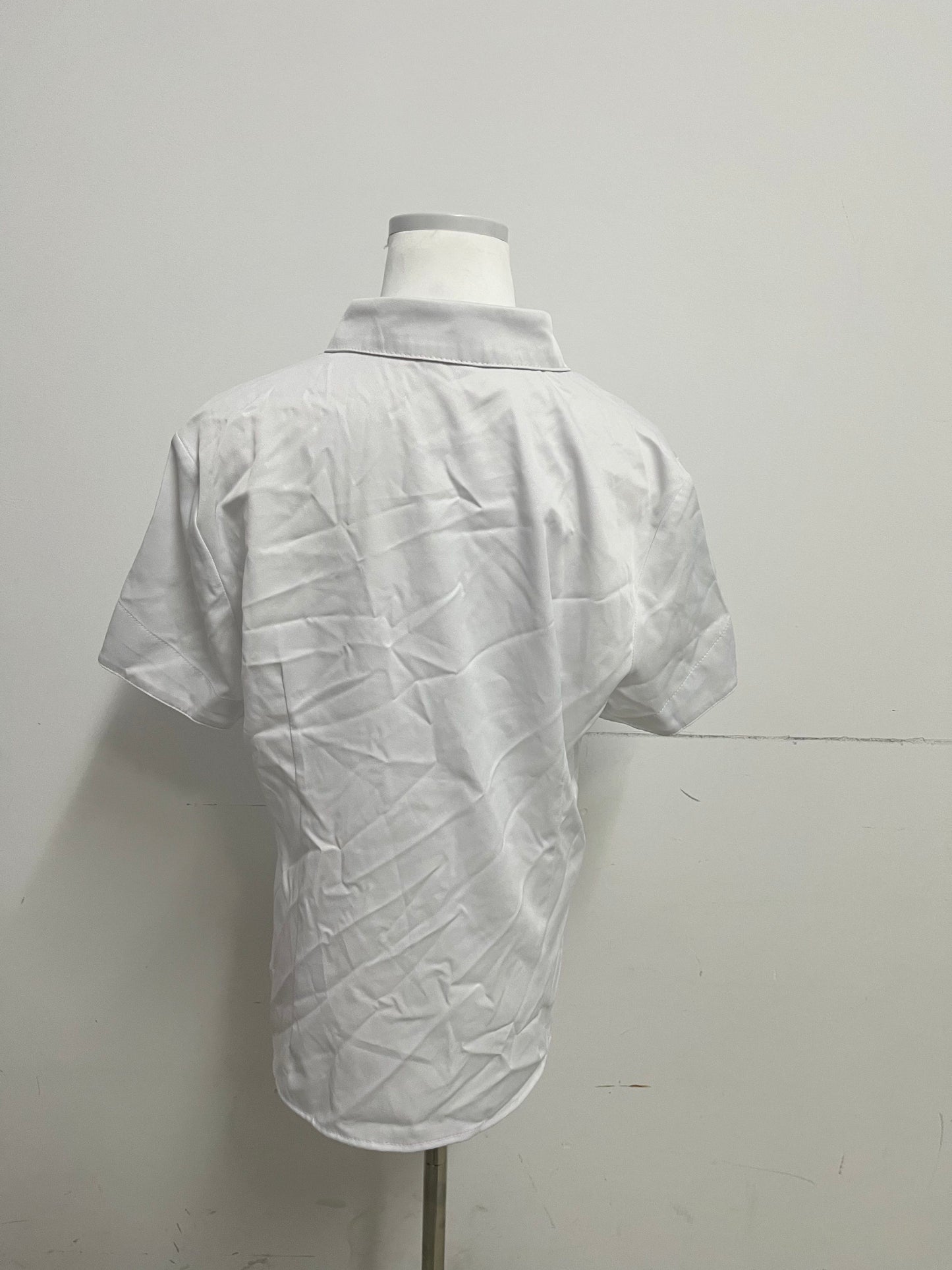 Flexpert Chemises Womens Button Down Shirts Tailored Short Sleeve Shirt Basic Simple Stretch Wrinkle Free Formal Work Blouses
