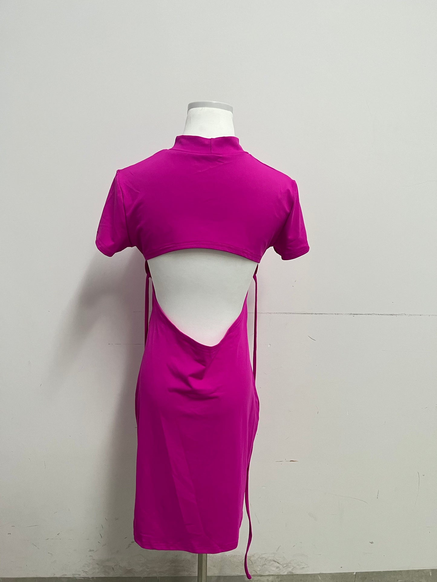 Flexpert Dresses Women Midi Dresses Halter Neck Ruched Bodycon Dresses Tie Waist T Shirt Summer Dress