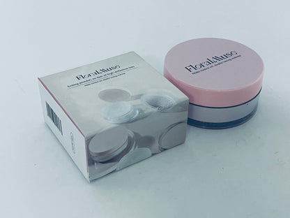 FloralMuse Loose face powder Portable Plastic Powder Box Anti-leakage Mesh Case for Travel Makeup Powder Container