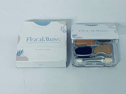 FloralMuse Eye shadow Matte Eye Shadow Powder Makeup Palette - Nudes Brown & Champagne Pink Shimmer Eyeshadow Green Eyes, Long-Lasting Eyeshadow Waterproof Anti-smudge, sombras de ojos, with Built-In Mirror 02