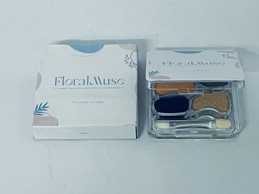 FloralMuse Eye shadow Matte Eye Shadow Powder Makeup Palette - Nudes Brown & Champagne Pink Shimmer Eyeshadow Green Eyes, Long-Lasting Eyeshadow Waterproof Anti-smudge, sombras de ojos, with Built-In Mirror 02