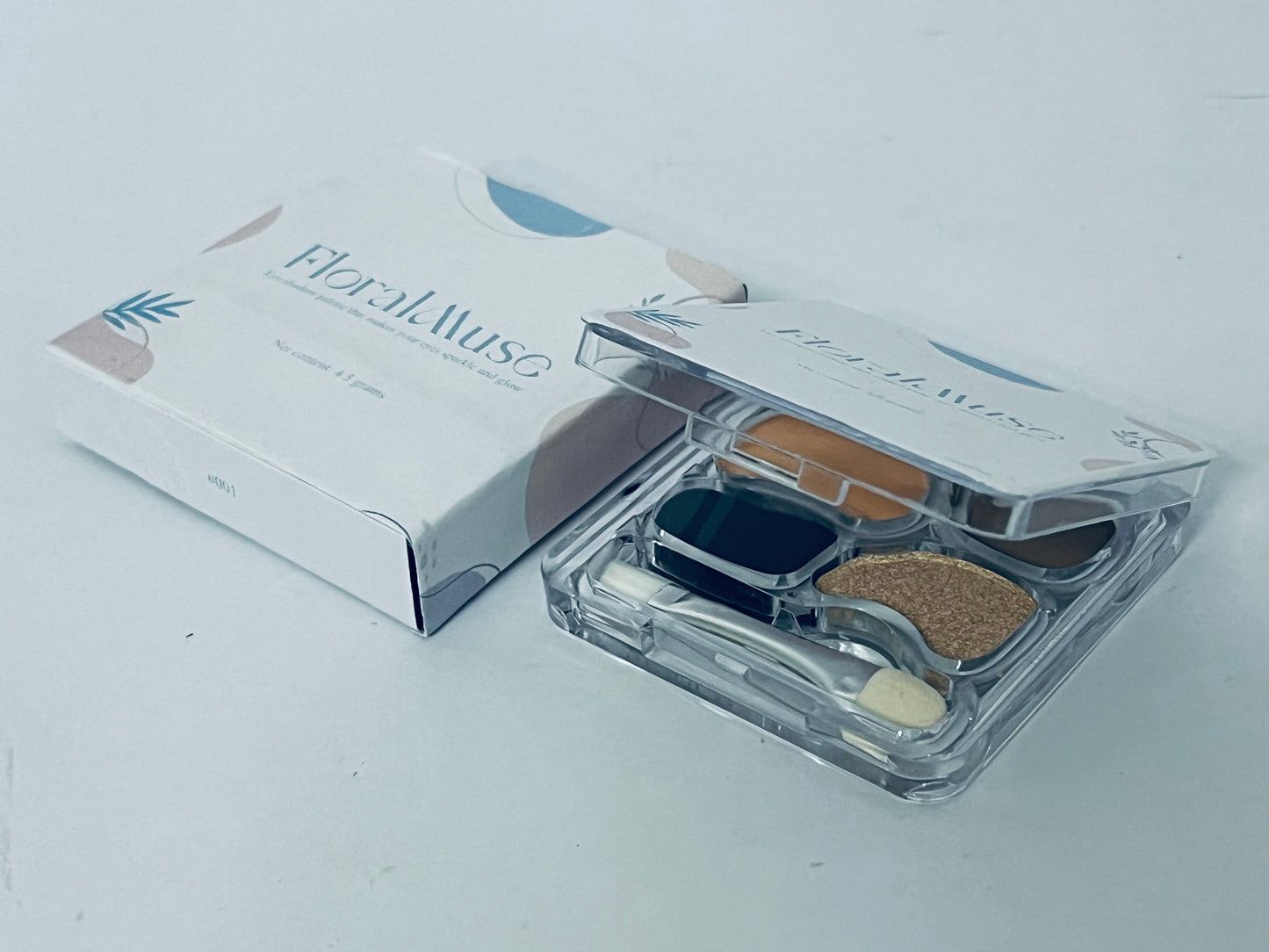 FloralMuse Eye shadow Matte Eye Shadow Powder Makeup Palette - Nudes Brown & Champagne Pink Shimmer Eyeshadow Green Eyes, Long-Lasting Eyeshadow Waterproof Anti-smudge, sombras de ojos, with Built-In Mirror 02