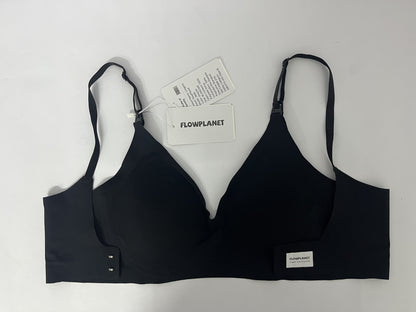 FLOWPLANET Women's Triangle Bralette Plunge Unlined Seamless Bra No Underwire Sexy Comfortable Everyday