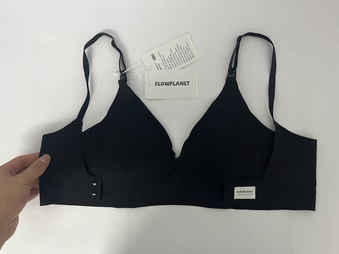 FLOWPLANET Women's Triangle Bralette Plunge Unlined Seamless Bra No Underwire Sexy Comfortable Everyday