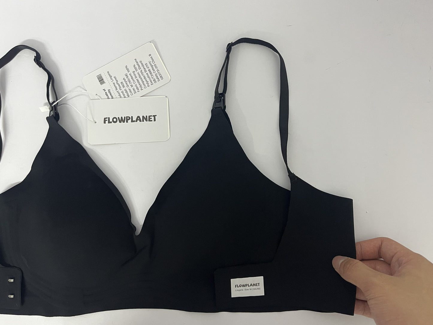 FLOWPLANET Women's Triangle Bralette Plunge Unlined Seamless Bra No Underwire Sexy Comfortable Everyday