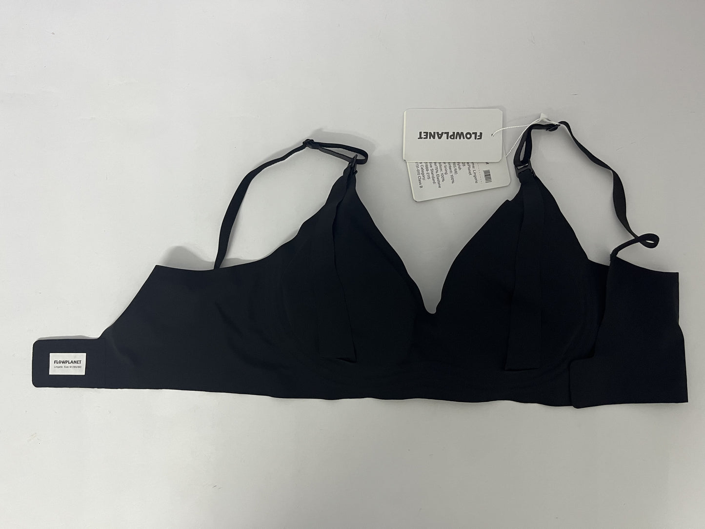 FLOWPLANET Women's Triangle Bralette Plunge Unlined Seamless Bra No Underwire Sexy Comfortable Everyday