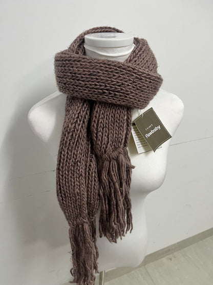 Flowbaby Chunky Knit Scarfs Retro Warm Textured Essential for Autumn & Winter Outfits