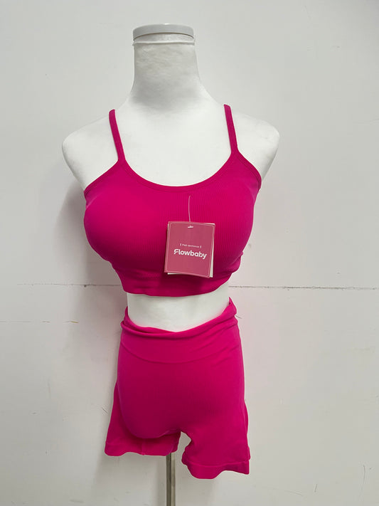 Flowbaby Tracksuits Women's Sportswear Set Camisole Sports Bra + High-Waisted Sport Shorts Vibrant & Fashionable First Choice for Yoga & Fitness