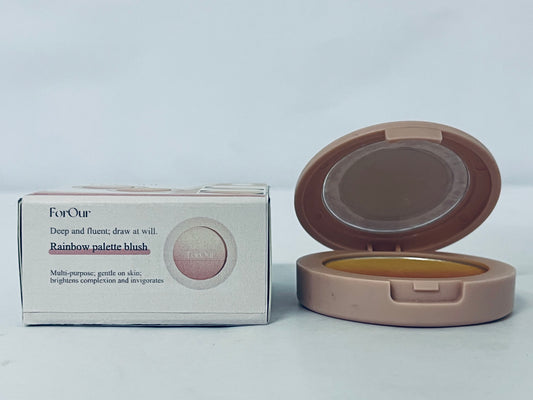 ForOur All Over Blusher - Multi-Use Cream Jelly Blush for Eyes & Cheeks Easy Blend and Buildable Texture with Shimmery Pearls Transparent Natural Finish (11 SHERBET, 0.17 oz)