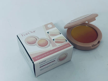 ForOur All Over Blusher - Multi-Use Cream Jelly Blush for Eyes & Cheeks Easy Blend and Buildable Texture with Shimmery Pearls Transparent Natural Finish (11 SHERBET, 0.17 oz)
