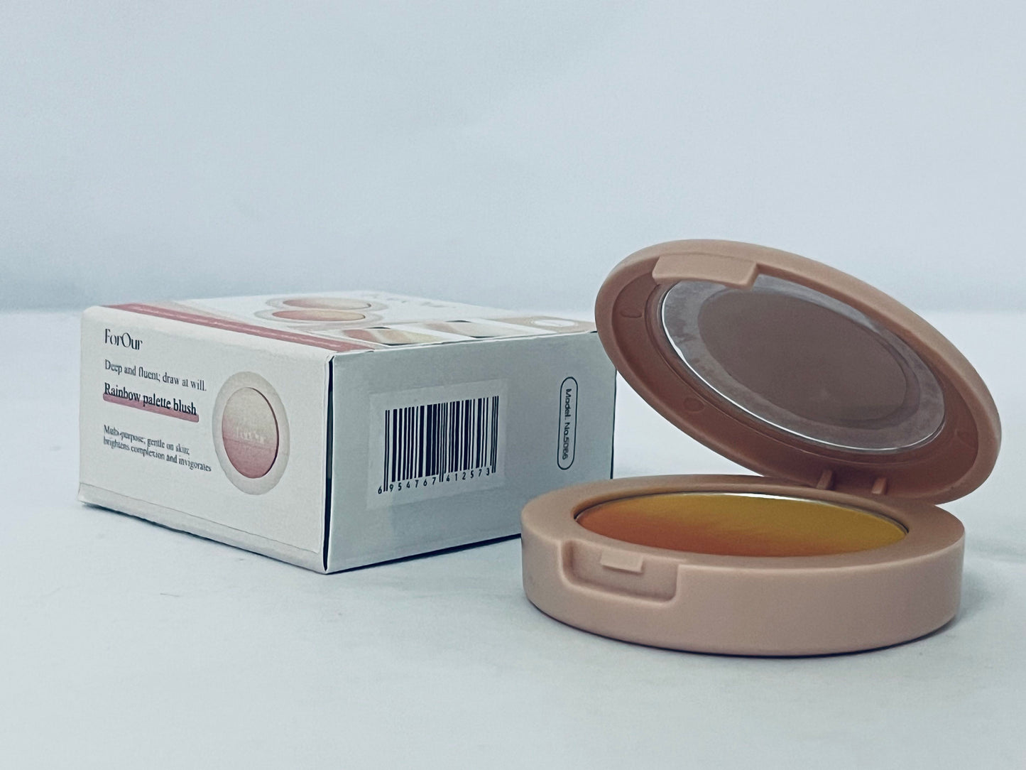 ForOur All Over Blusher - Multi-Use Cream Jelly Blush for Eyes & Cheeks Easy Blend and Buildable Texture with Shimmery Pearls Transparent Natural Finish (11 SHERBET, 0.17 oz)
