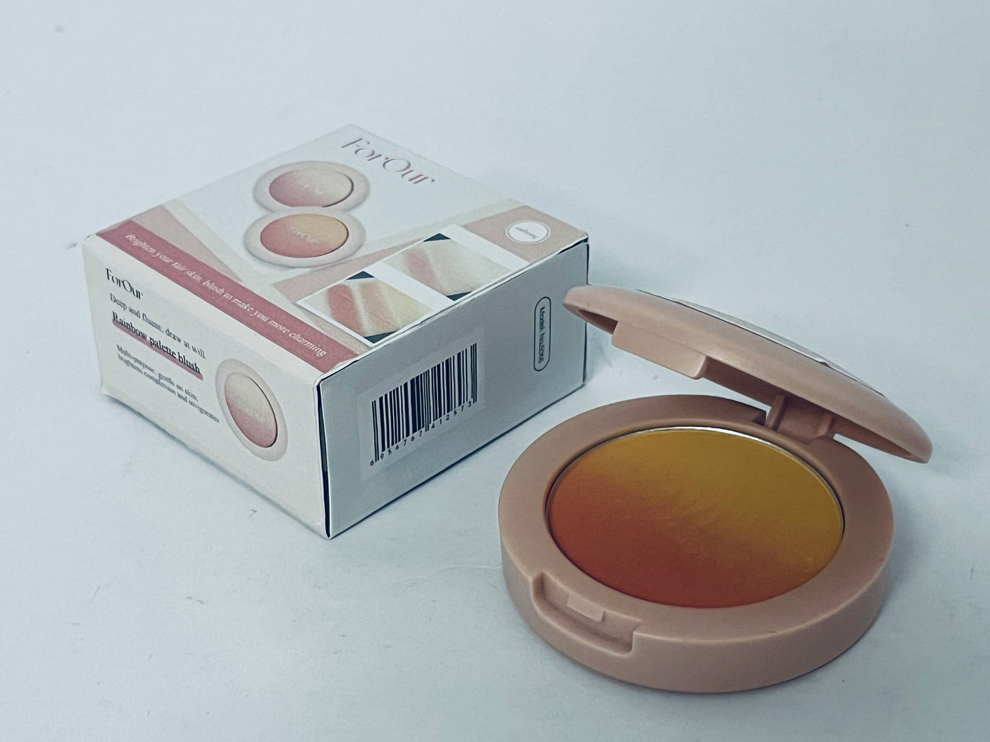 ForOur All Over Blusher - Multi-Use Cream Jelly Blush for Eyes & Cheeks Easy Blend and Buildable Texture with Shimmery Pearls Transparent Natural Finish (11 SHERBET, 0.17 oz)