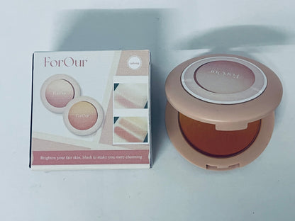 ForOur All Over Blusher - Multi-Use Cream Jelly Blush for Eyes & Cheeks Easy Blend and Buildable Texture with Shimmery Pearls Transparent Natural Finish (11 SHERBET, 0.17 oz)