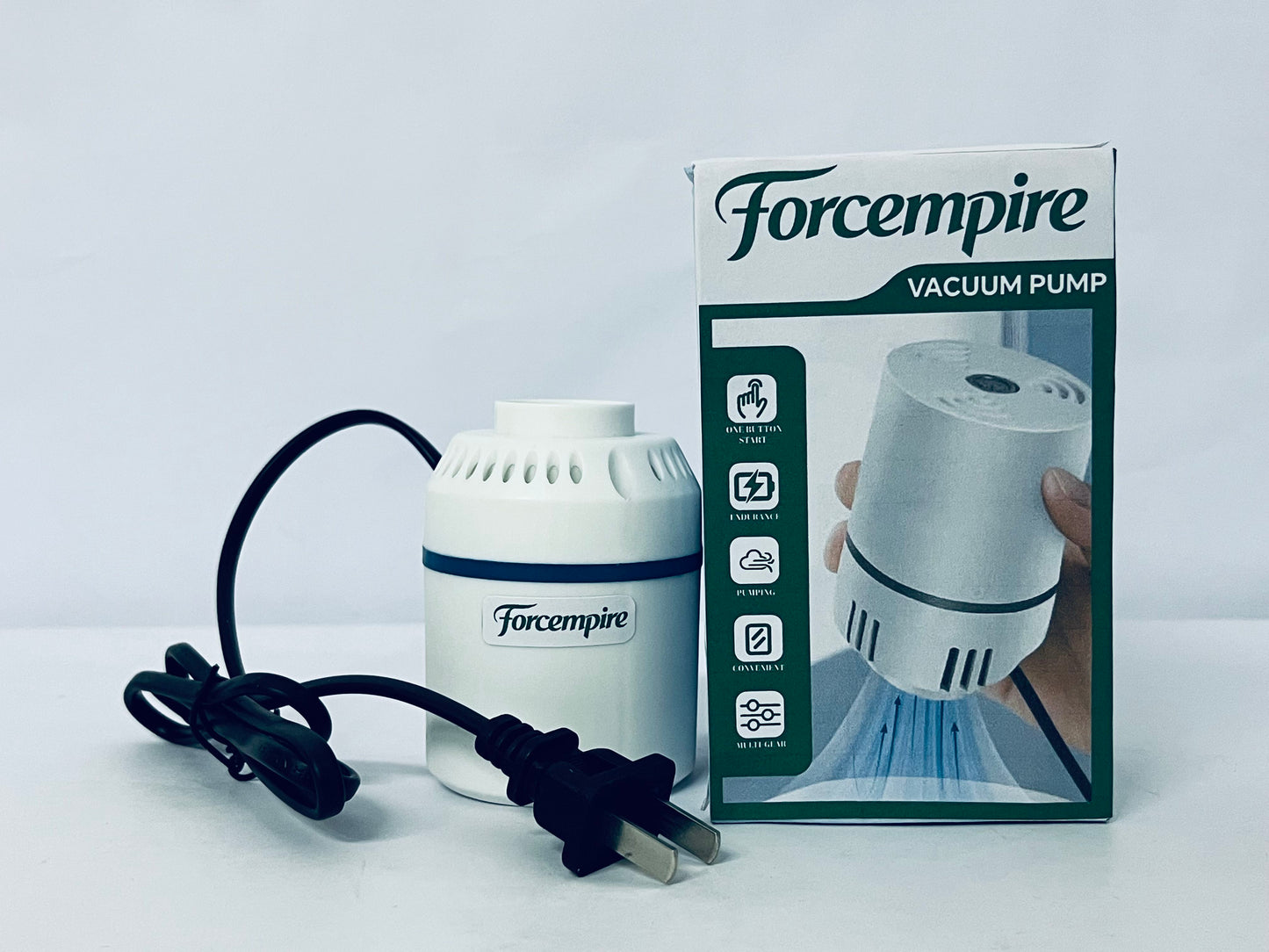 Forcempire Electric Pump for Vacuum Bags, Compression Bag Pump for Vacuuming Clothing, Quilts, Portable Storage Bag Pump