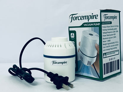 Forcempire Electric Pump for Vacuum Bags, Compression Bag Pump for Vacuuming Clothing, Quilts, Portable Storage Bag Pump