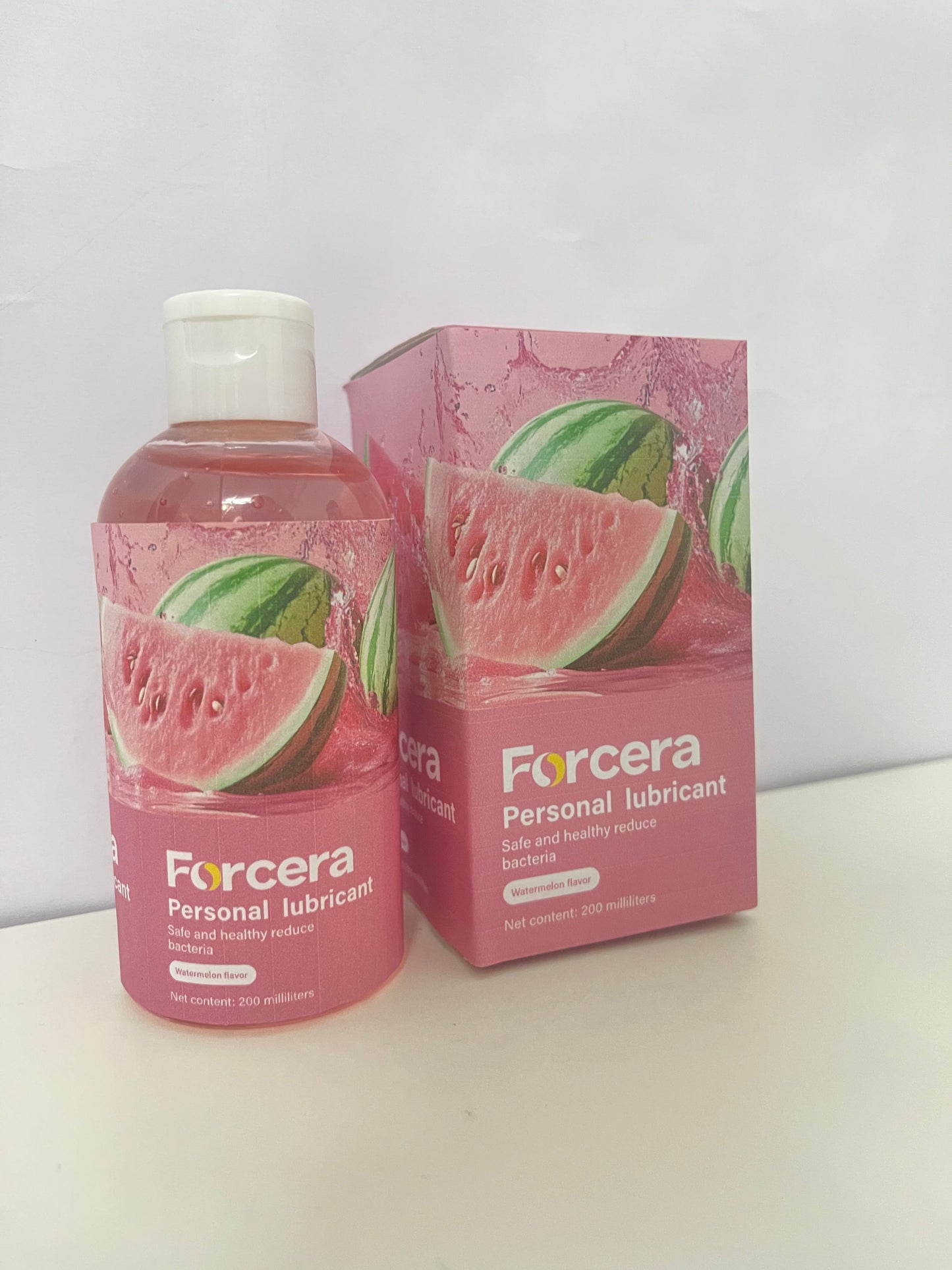 Forcera Watermelon Flavor Personal Lubricant delivering a fresh and pleasant user feeling that makes intimate moments more relaxing