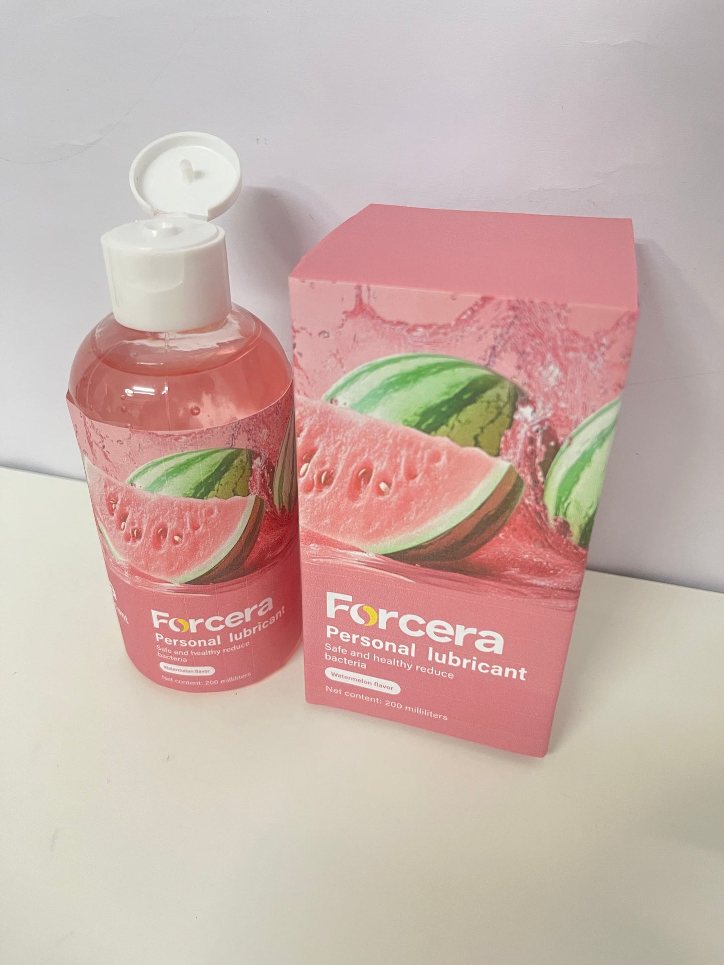 Forcera Watermelon Flavor Personal Lubricant delivering a fresh and pleasant user feeling that makes intimate moments more relaxing