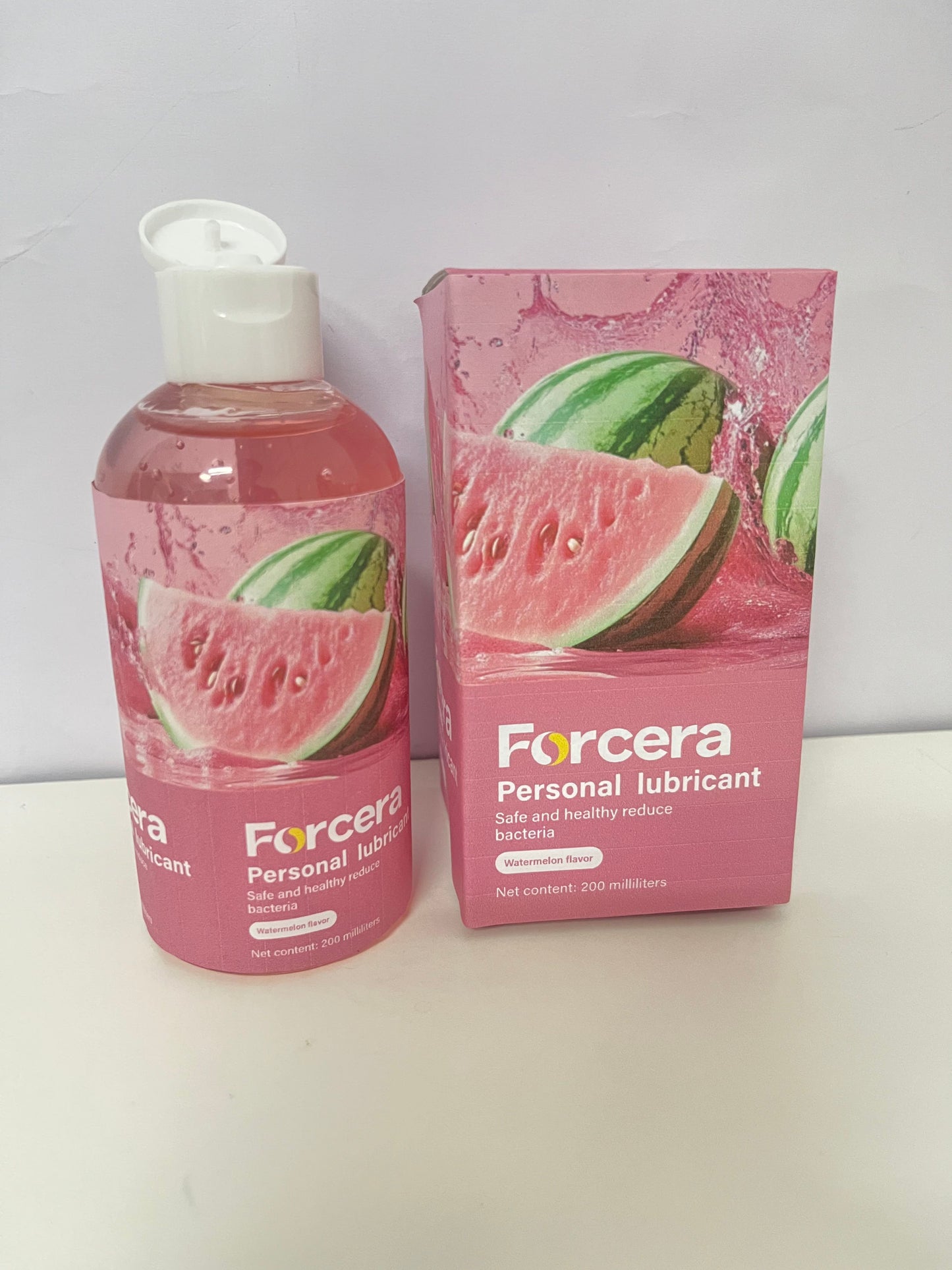 Forcera Watermelon Flavor Personal Lubricant delivering a fresh and pleasant user feeling that makes intimate moments more relaxing