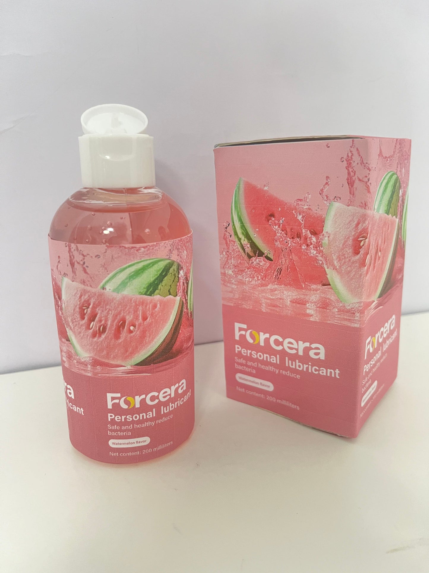 Forcera Watermelon Flavor Personal Lubricant delivering a fresh and pleasant user feeling that makes intimate moments more relaxing
