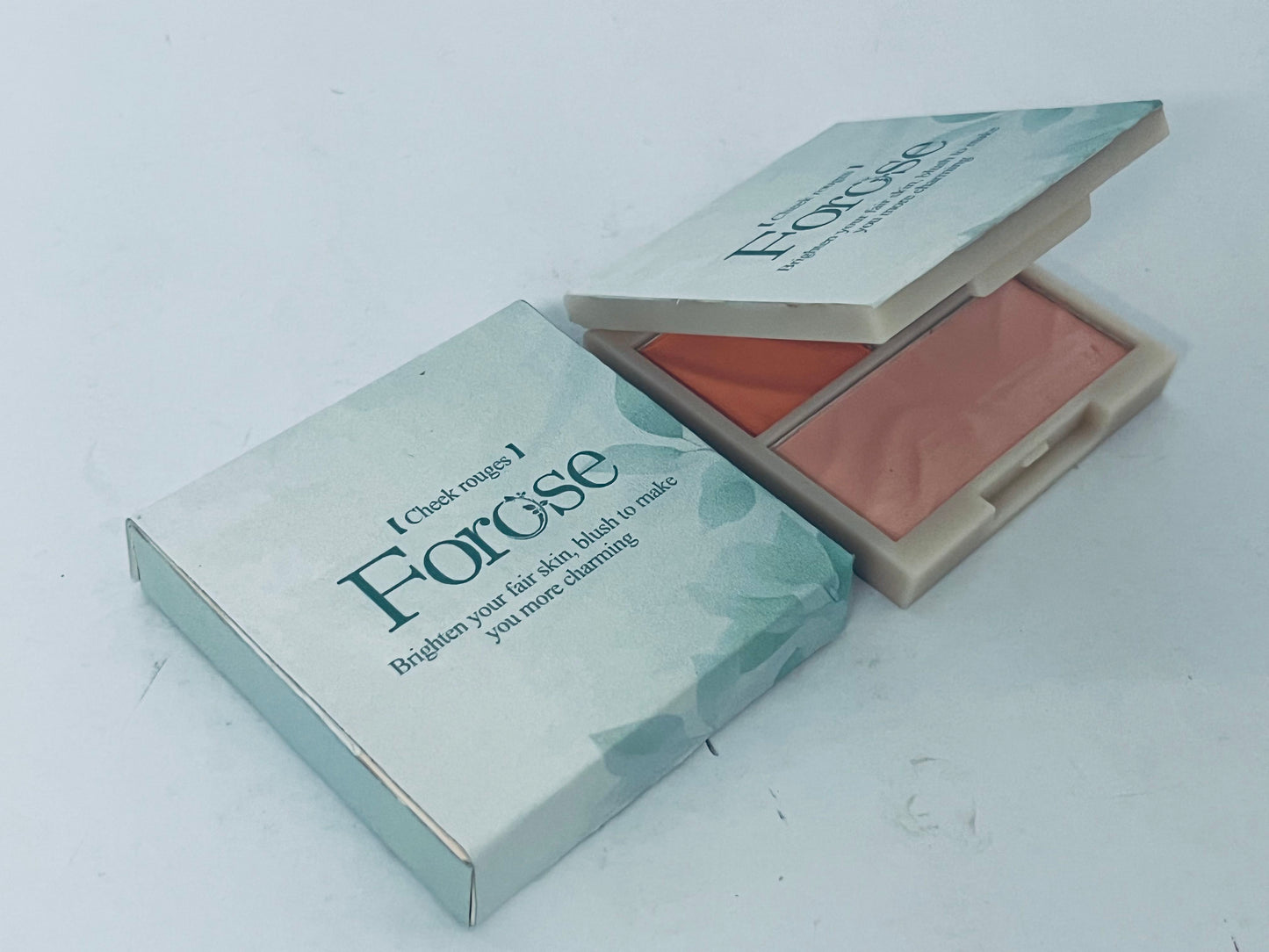 Forose 3-Color Blush Palette, Blendable Natural Glow Cheek Rouge for Brightening Complexion