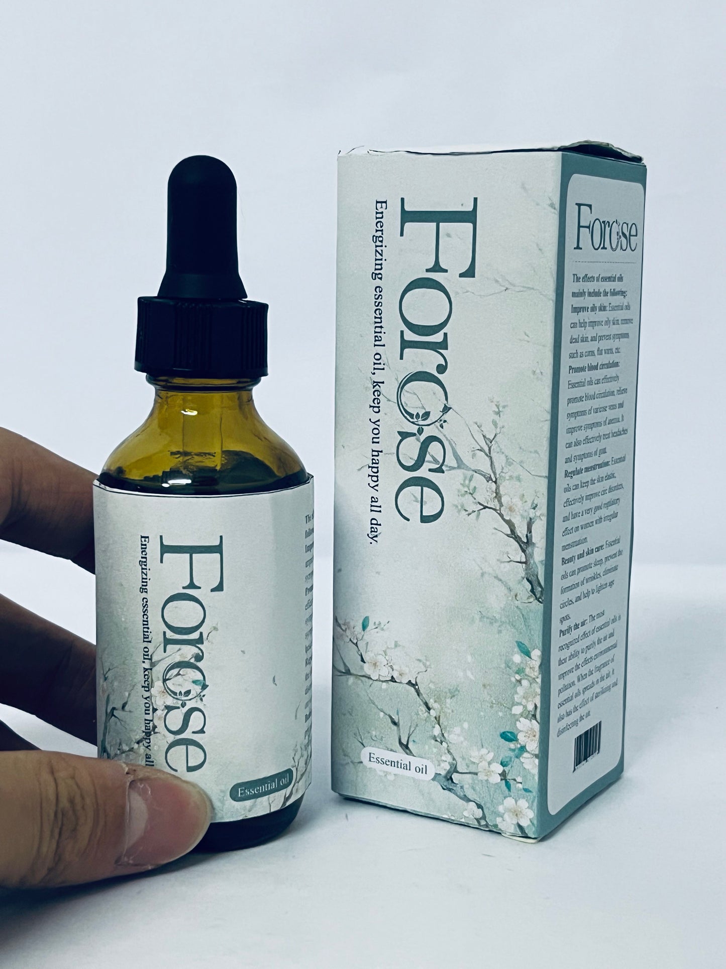 Forose Frankincense Essential Oil, 100% Pure & Natural Frankincense Oil for Hair, Face, Body Massage, Lift Skin, Aromatherapy, Bath