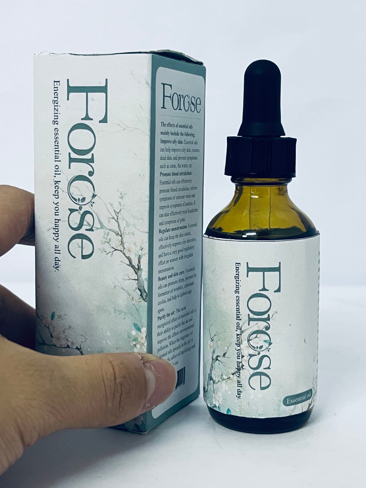 Forose Frankincense Essential Oil, 100% Pure & Natural Frankincense Oil for Hair, Face, Body Massage, Lift Skin, Aromatherapy, Bath