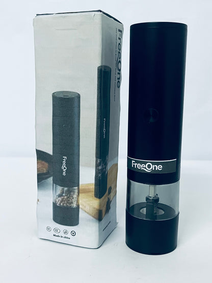FreeOne Rechargeable Automatic Pepper Mill Grinder Adjustable Coarseness shakers, One-Hand Operation