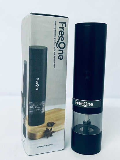 FreeOne Rechargeable Automatic Pepper Mill Grinder Adjustable Coarseness shakers, One-Hand Operation