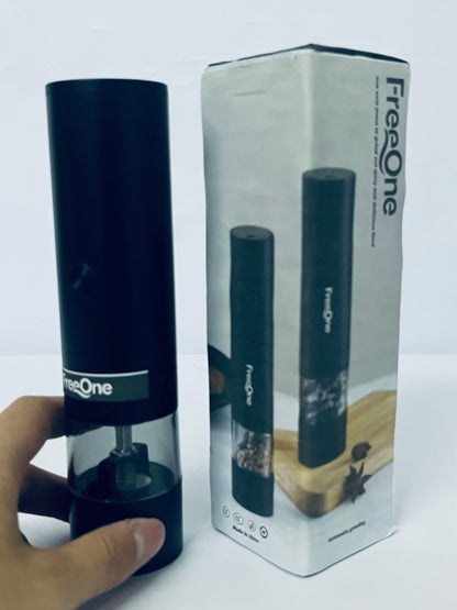 FreeOne Rechargeable Automatic Pepper Mill Grinder Adjustable Coarseness shakers, One-Hand Operation