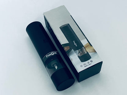FreeOne Rechargeable Automatic Pepper Mill Grinder Adjustable Coarseness shakers, One-Hand Operation