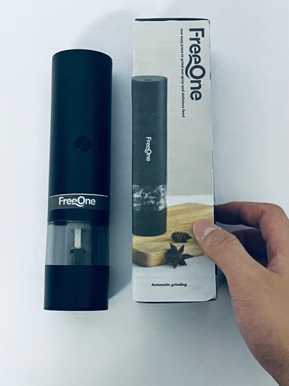 FreeOne Rechargeable Automatic Pepper Mill Grinder Adjustable Coarseness shakers, One-Hand Operation