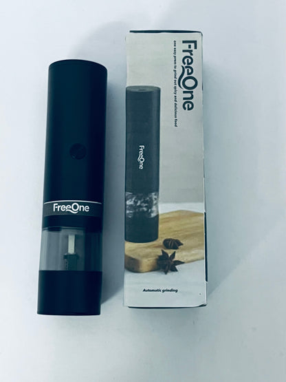 FreeOne Rechargeable Automatic Pepper Mill Grinder Adjustable Coarseness shakers, One-Hand Operation
