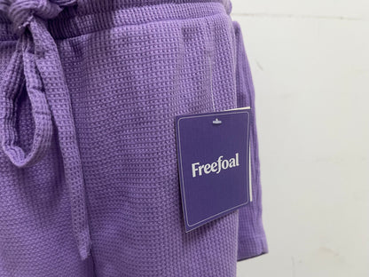 【Freefoal Lavender Waffle-Knit Shorts】—— Cozy & Casual Bottoms for Daily Leisure