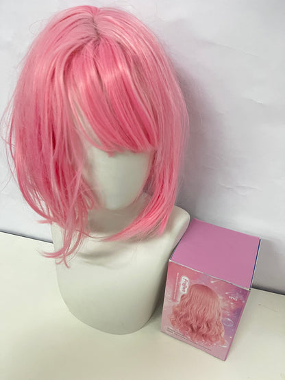 Freewe Wigs Pink Short Wig Sweet & Cool Style Easily Switch Looks Fashion Styling Essential