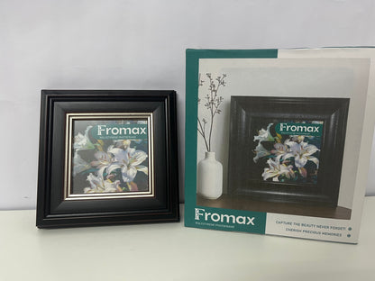 [Fromax Picture frames]——Vintage Black & Gold Photo Frame - Luxury Tabletop & Wall-Mountable Display Frame
