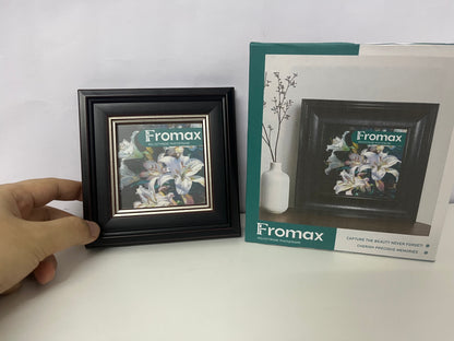 [Fromax Picture frames]——Vintage Black & Gold Photo Frame - Luxury Tabletop & Wall-Mountable Display Frame