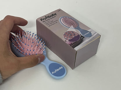 Fruitbaby Mini Cushion Hairbrush A Portable Hair Care Essential for Smooth & Gentle Brushing