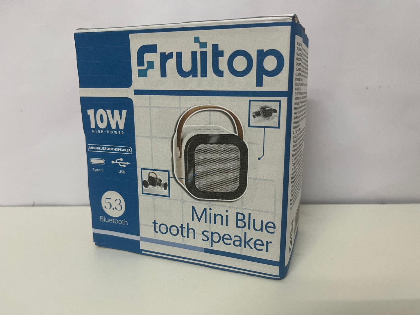 Fruitop 10W High-Power Mini Bluetooth Speaker A Portable & Powerful Audio Essential