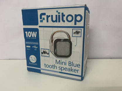 Fruitop 10W High-Power Mini Bluetooth Speaker A Portable & Powerful Audio Essential
