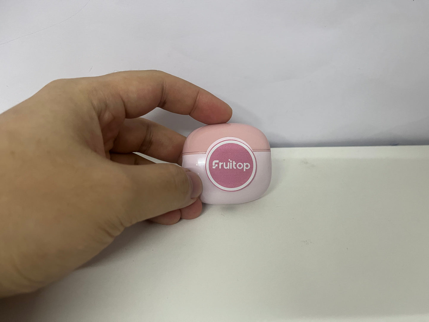 Fruitop Soft Pink True Wireless Bluetooth Headphones A Stylish & Fast-Charging Audio-Visual Essential
