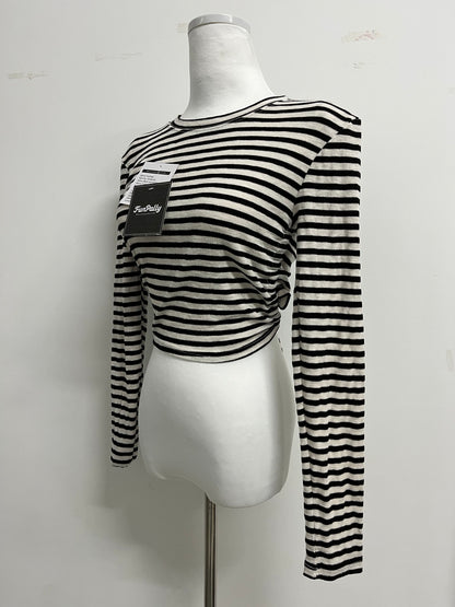 FunPally Women's Long Sleeve Tops Crew Neck Striped Shirts Casual Tunic Fall Trendy Outfits