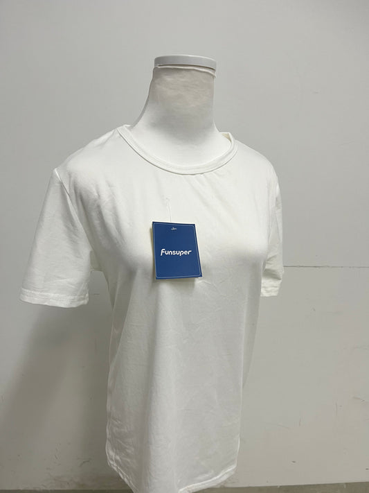 Funsuper 95% Cotton Solid Color T-Shirt Skin-Friendly & Breathable Versatile Basic A Comfort Essential for Daily Styling