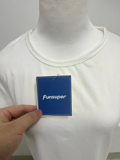 Funsuper 95% Cotton Solid Color T-Shirt Skin-Friendly & Breathable Versatile Basic A Comfort Essential for Daily Styling
