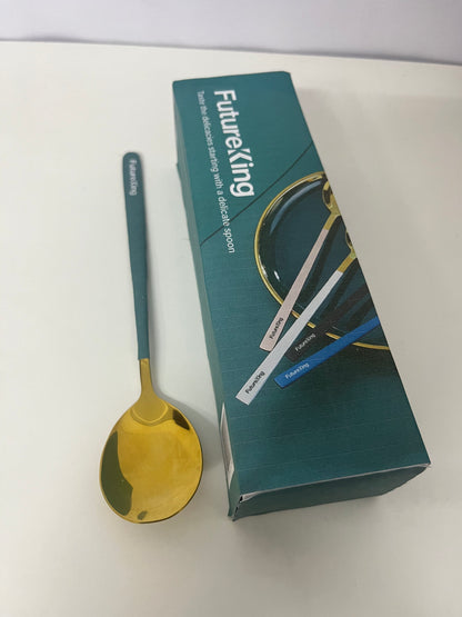 【Futureking Two-Tone Dining Spoon】—— Stylish & Practical Tableware Essential