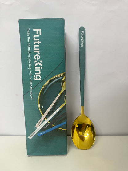 【Futureking Two-Tone Dining Spoon】—— Stylish & Practical Tableware Essential