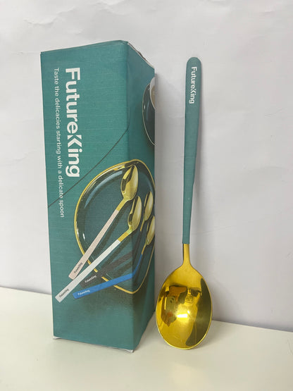 【Futureking Two-Tone Dining Spoon】—— Stylish & Practical Tableware Essential