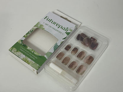 Futurepair Soft Mist Gradient Fake Nails: Daily Soft Color Elegance at Your Fingertips