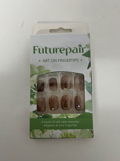 Futurepair Soft Mist Gradient Fake Nails: Daily Soft Color Elegance at Your Fingertips