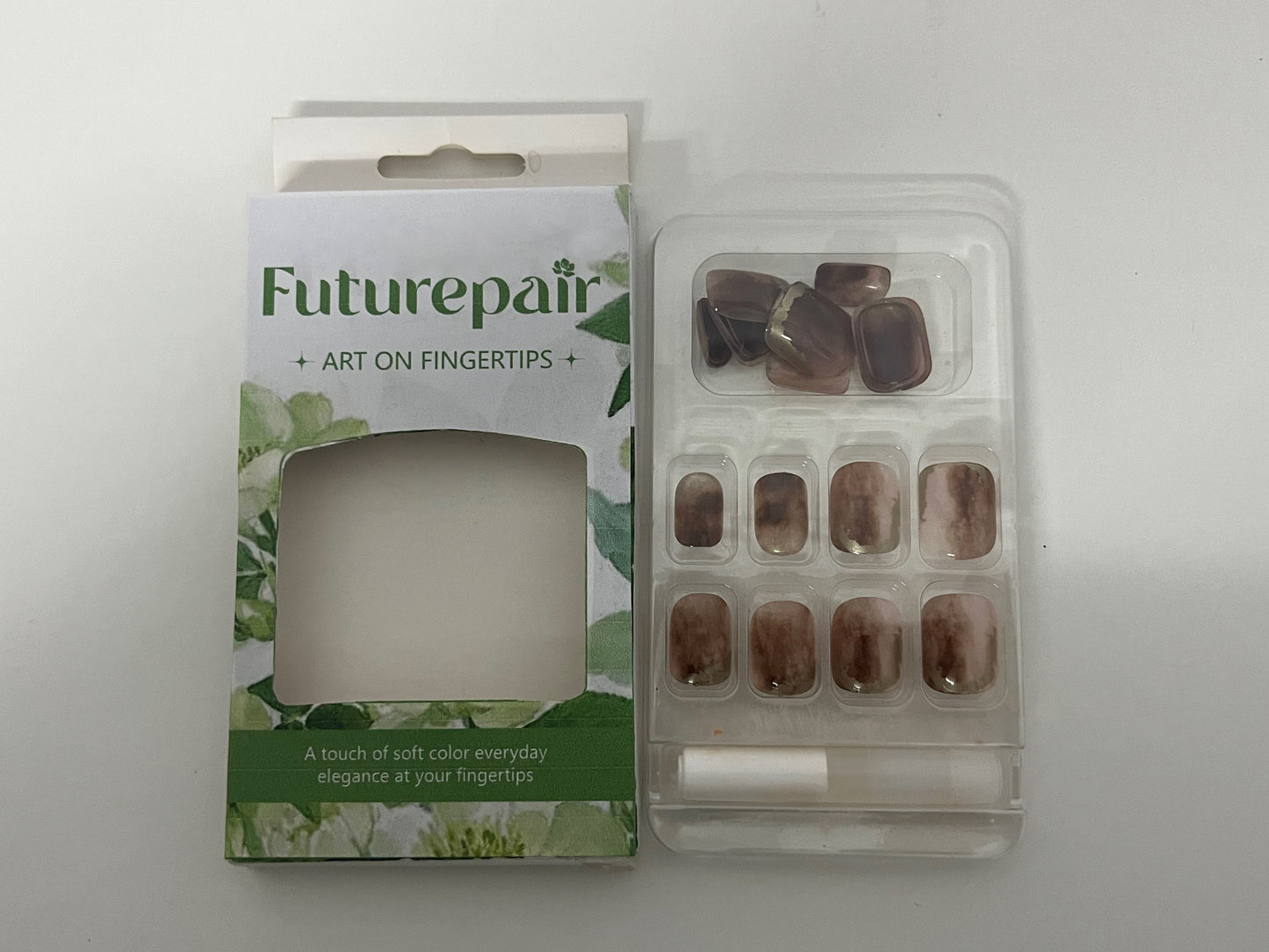 Futurepair Soft Mist Gradient Fake Nails: Daily Soft Color Elegance at Your Fingertips